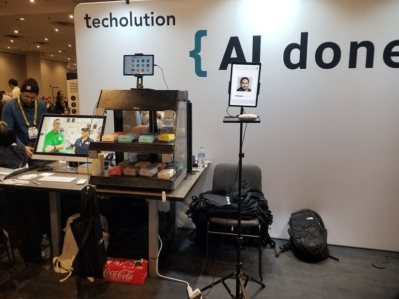 Inventory management machine using AI